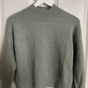 & Other Stories Women's Green Mockneck Sweater Size XS (US)